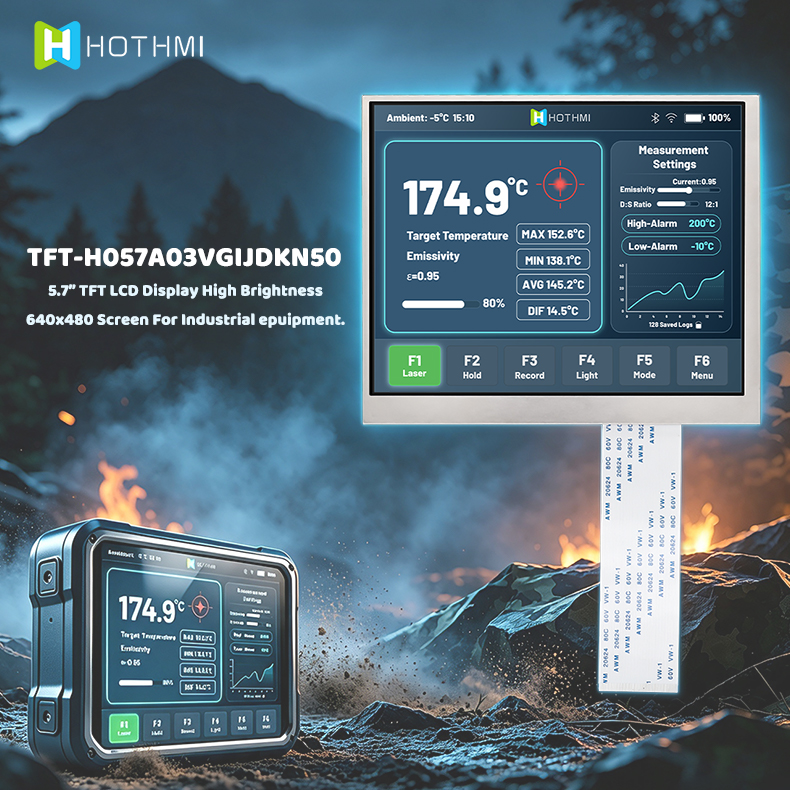 5.7 inch Sunlight Readable TFT LCD Display IPS