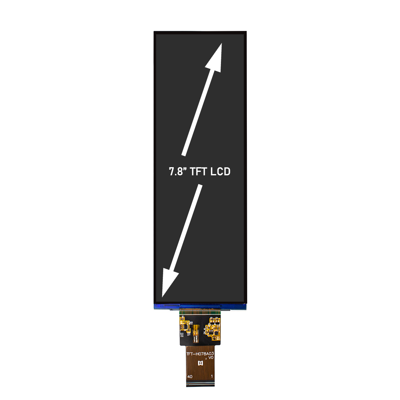 7.8 inch High Brightness TFT LCD 400×1280 - Image 2