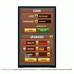 8.9 inch IPS Screen High Brightness MIPI