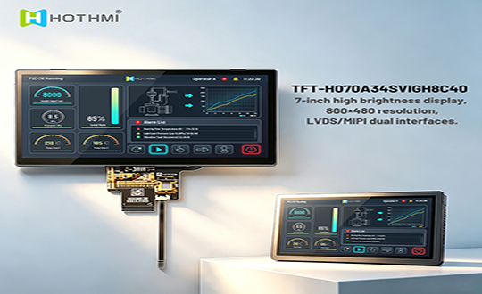 MIPI Display Solution Breaks Through 7 Inch Industrial Screen Bottlenecks—TFT-H070A34SVIGH8C40