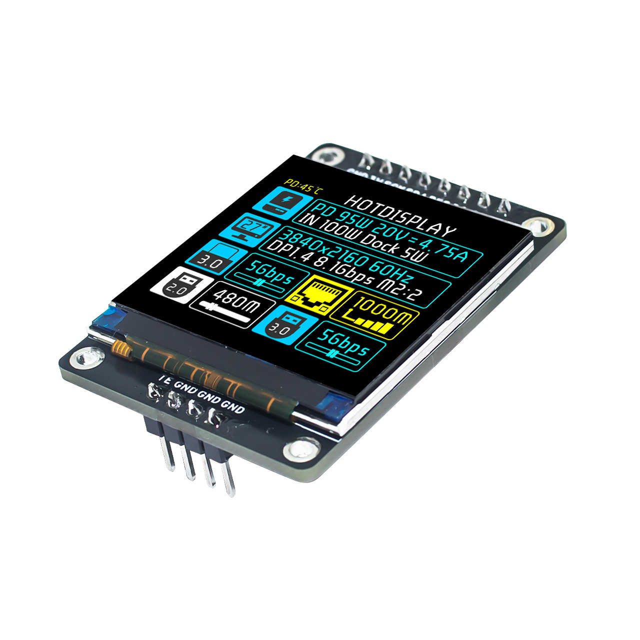 1.54 inch High Brightness Square TFT SPI - Image 2