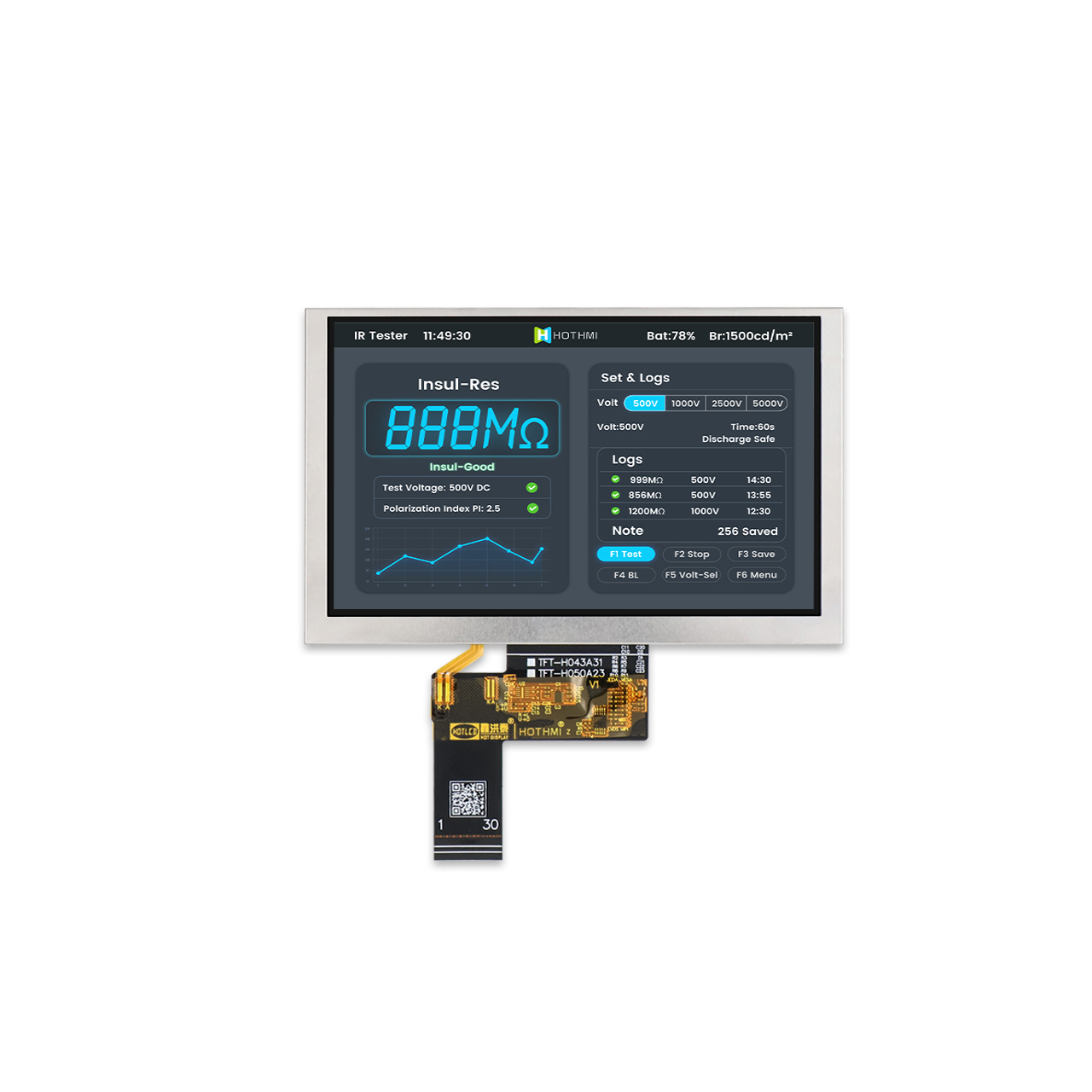 5 inch Sunlight Readable TFT Screen GH7006