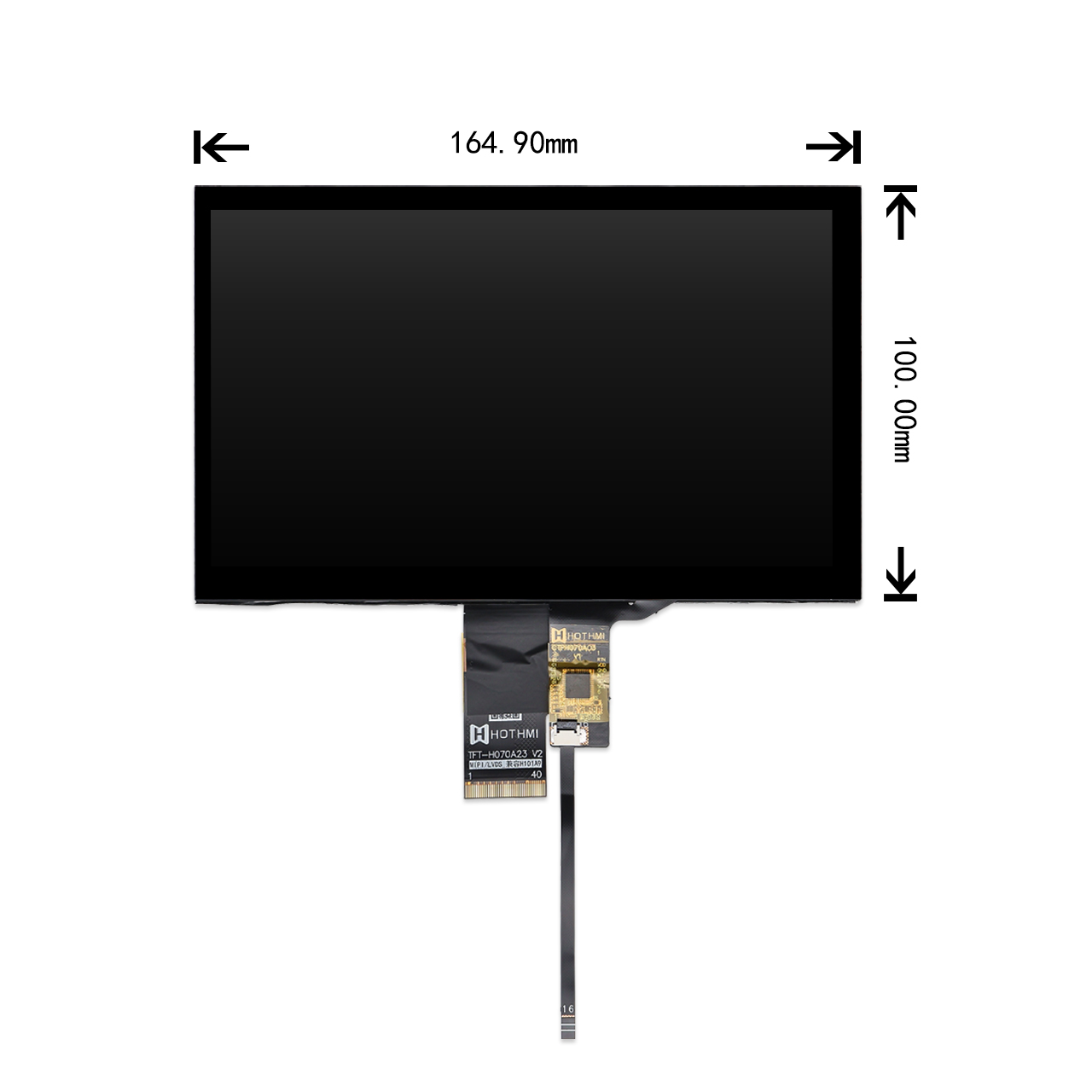 7 inch Display LCD Touch Screen 1024x600 IPS - Image 2