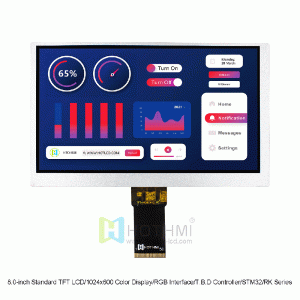 8 inch TFT Display 1024x600 RGB Interface