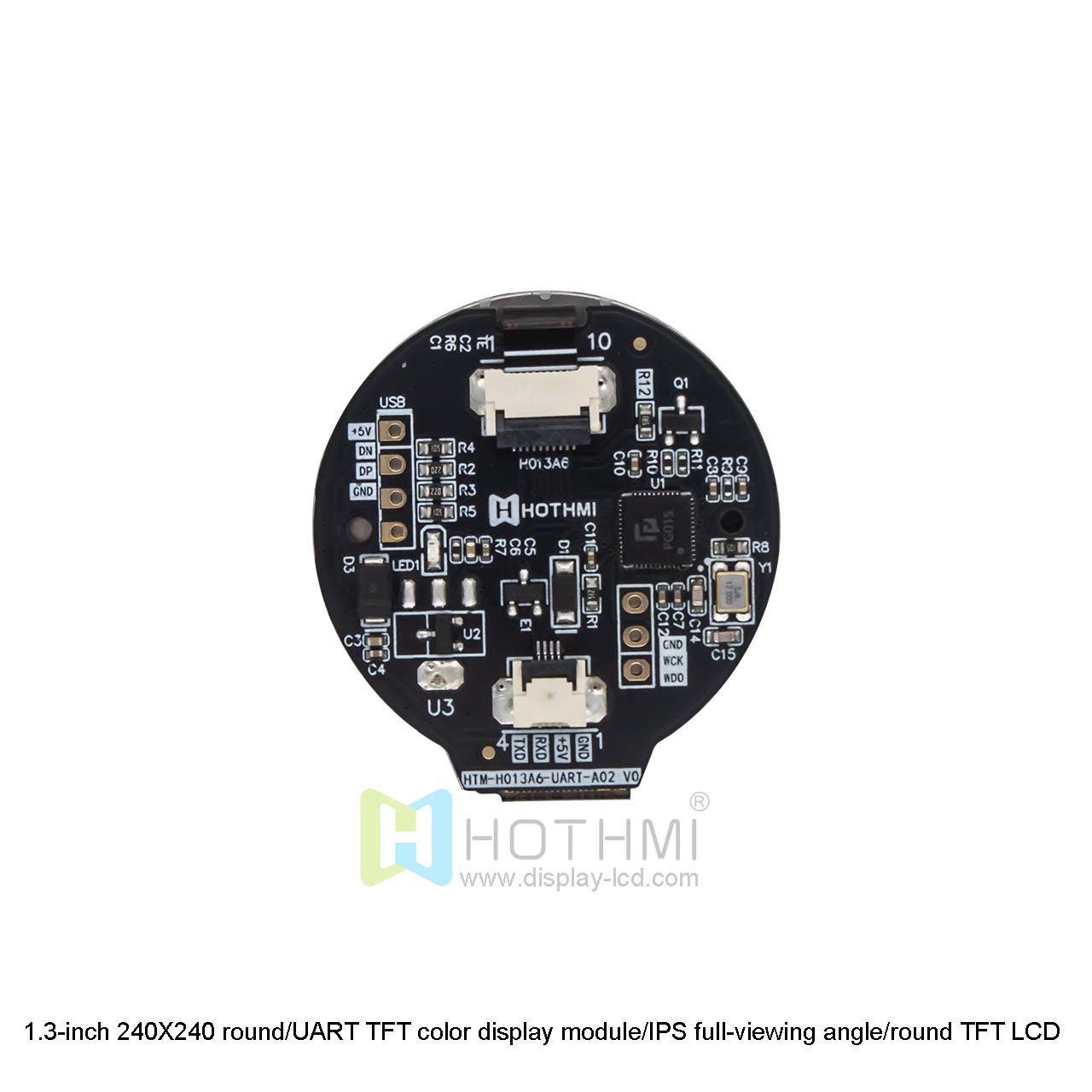 HOTHMI 1.3 inch Round TFT Display 240x240 UART - Image 4