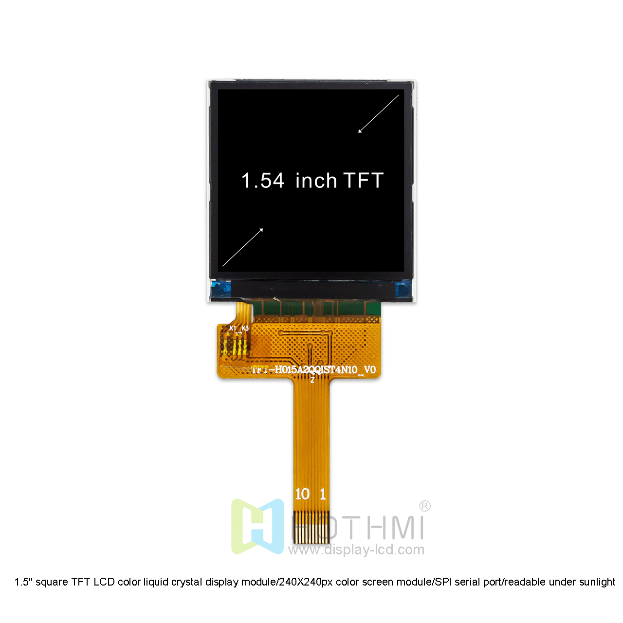 HOTHMI 1.54 inch Square TFT Screen 240X240 ST7789 - Image 2