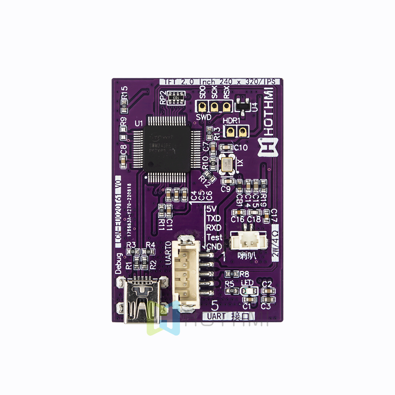 HOTHMI 2 inch HMI LCD Display 240×320 with UART IPS - Image 2