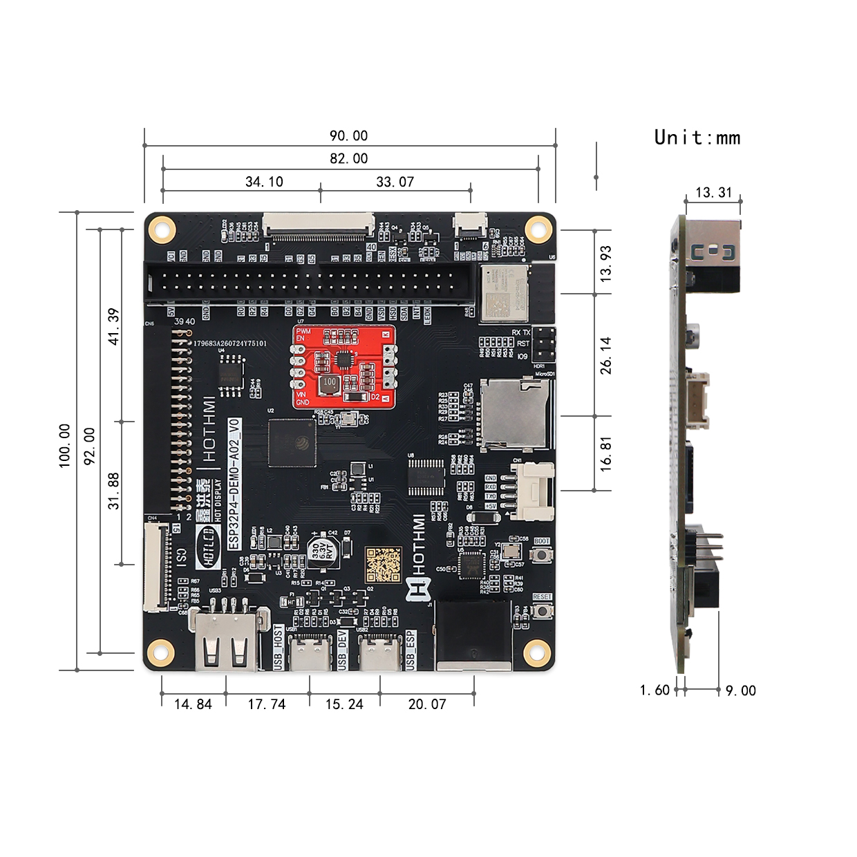 HOTHMI ESP32-P4 development board - Image 2